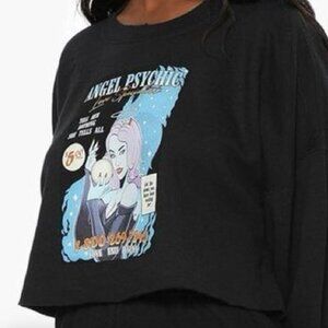Boys Lie Angel Psychic Cropped Sweater